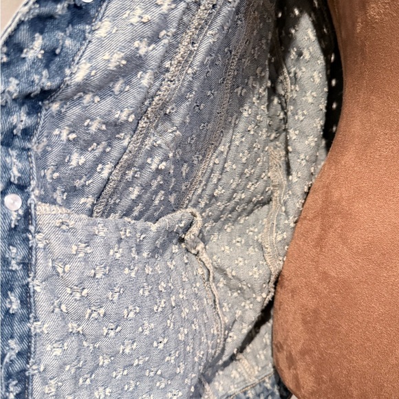 Jaded London Distressed Denim Jacket | Textured Oversized Jean Jacket - Picture 9 of 10